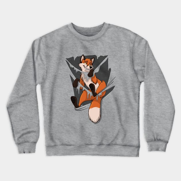 Fox Crewneck Sweatshirt by mithmeoi